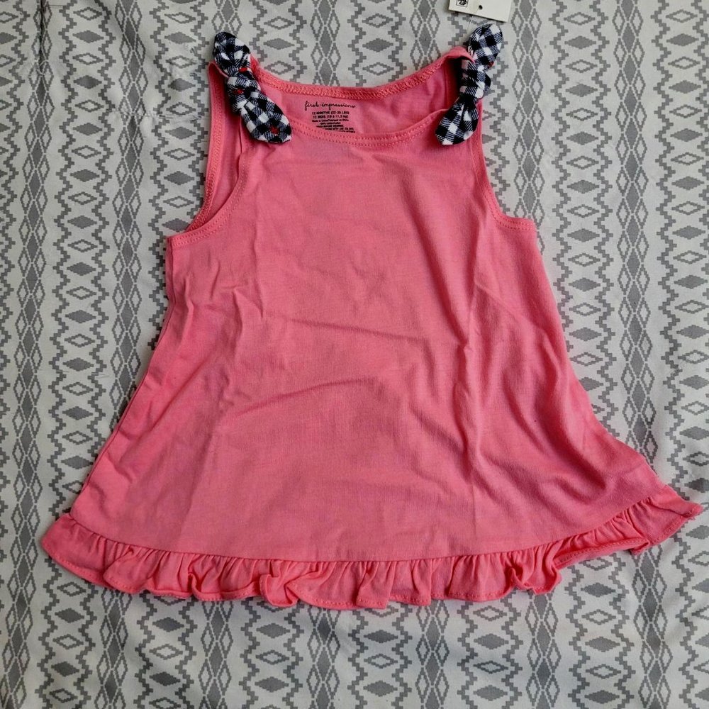 50. First Impressions girls tank top. 12M. NWT